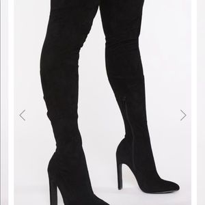 Fashion Nova Places to be over the knee boots